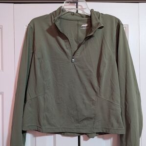 Avia Army Green Long Sleeve Athletic Shirt